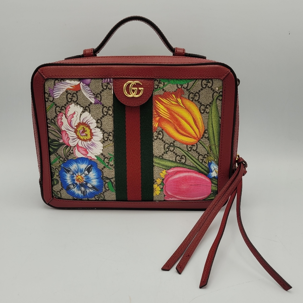 Gucci Ophidia Flora GG Supreme Crossbody Bag 🌸💋
